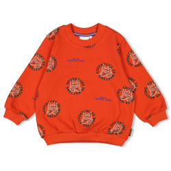 Sturdy Sweater AOP - Chasing Trails Oranje