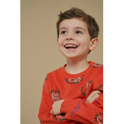 Sturdy Sweater AOP - Chasing Trails Oranje