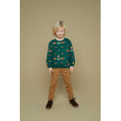 Sturdy Sweater AOP - Chasing Trails Groen