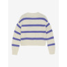 Indian Blue Jeans Knitwear Fuzzy Stripe White