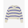 Indian Blue Jeans Knitwear Fuzzy Stripe White