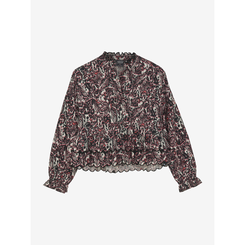 Indian Blue Jeans Shirt All Over Print  Black