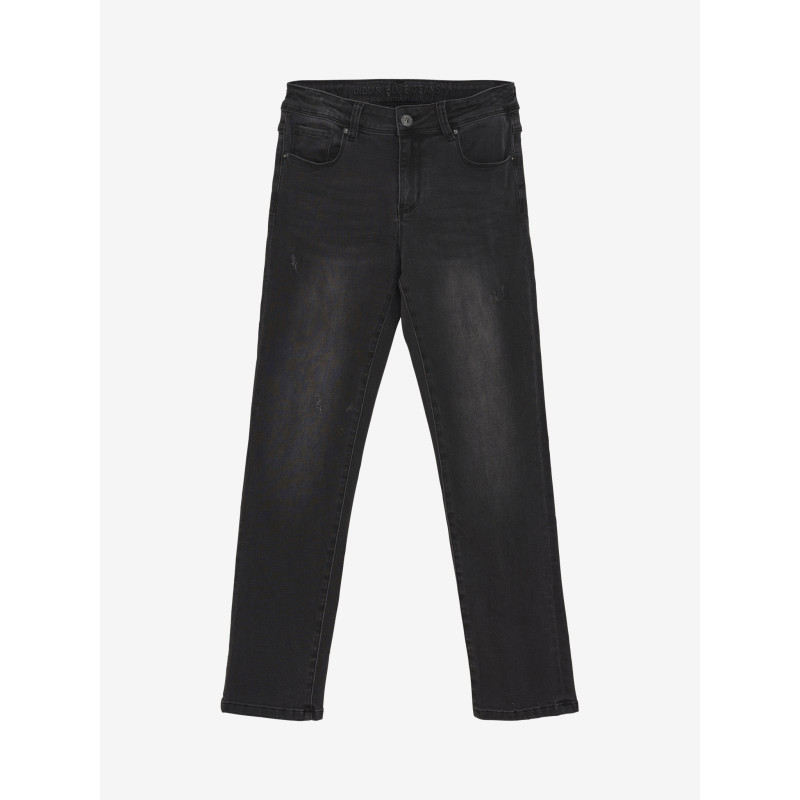 Indian Blue Jeans 2556 Wide Straight Black Jeans Black