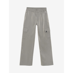 Indian Blue Jeans Wide Shiny Cargo Pants  Grey