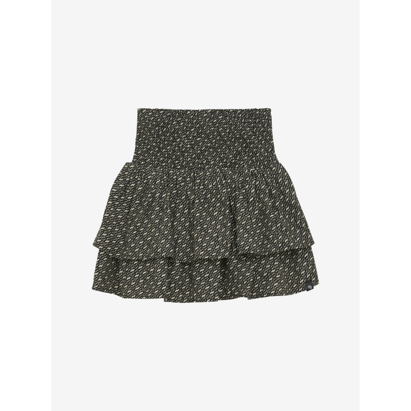 Indian Blue Jeans Skirt Logo  Black