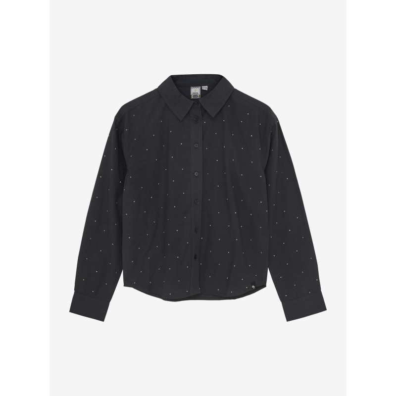 Indian Blue Jeans Shirt Studs Grey