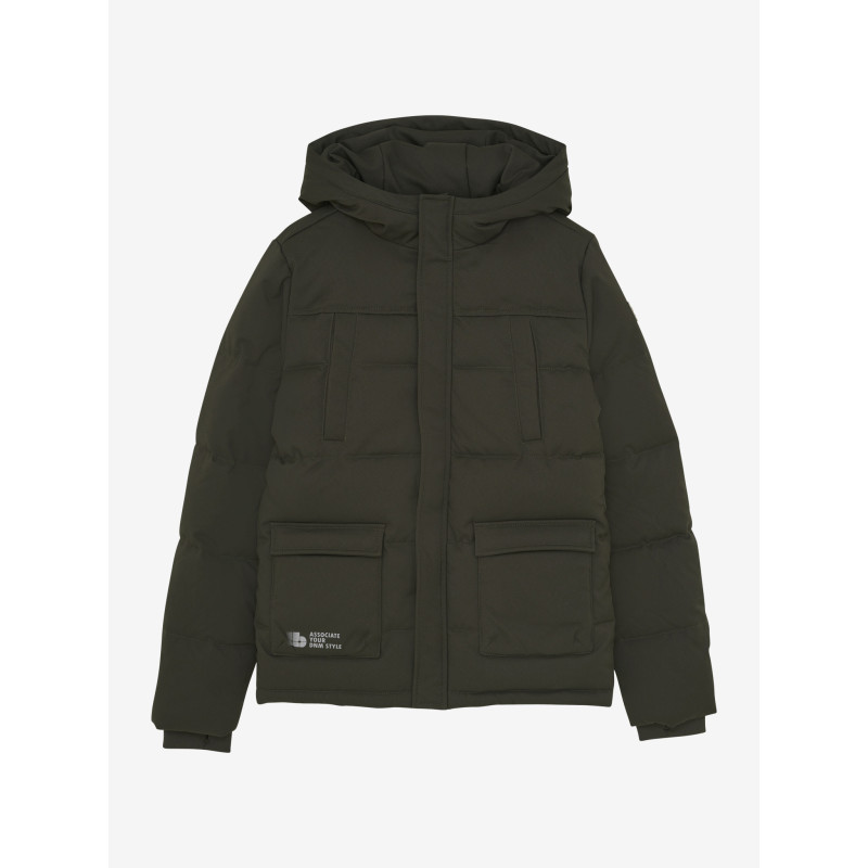 Indian Blue Jeans Puffer Jacket Khaki