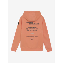 Indian Blue Jeans Hoodie Kangaroo Pocket Orange
