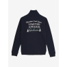 Indian Blue Jeans Zipper Sweat Badge Dark Navy
