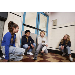 Indian Blue Jeans Longsleeve  Logo Jaquard Blue