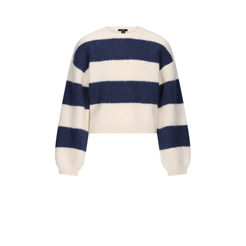 NoBell' Kate Colorblock Knitted Sweater Navy Blazer