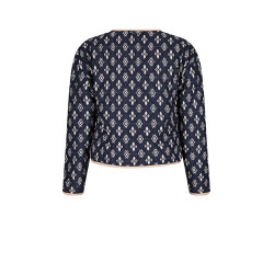 NoBell' Dimo Reversible Aztec AOP Jacket Navy Blazer