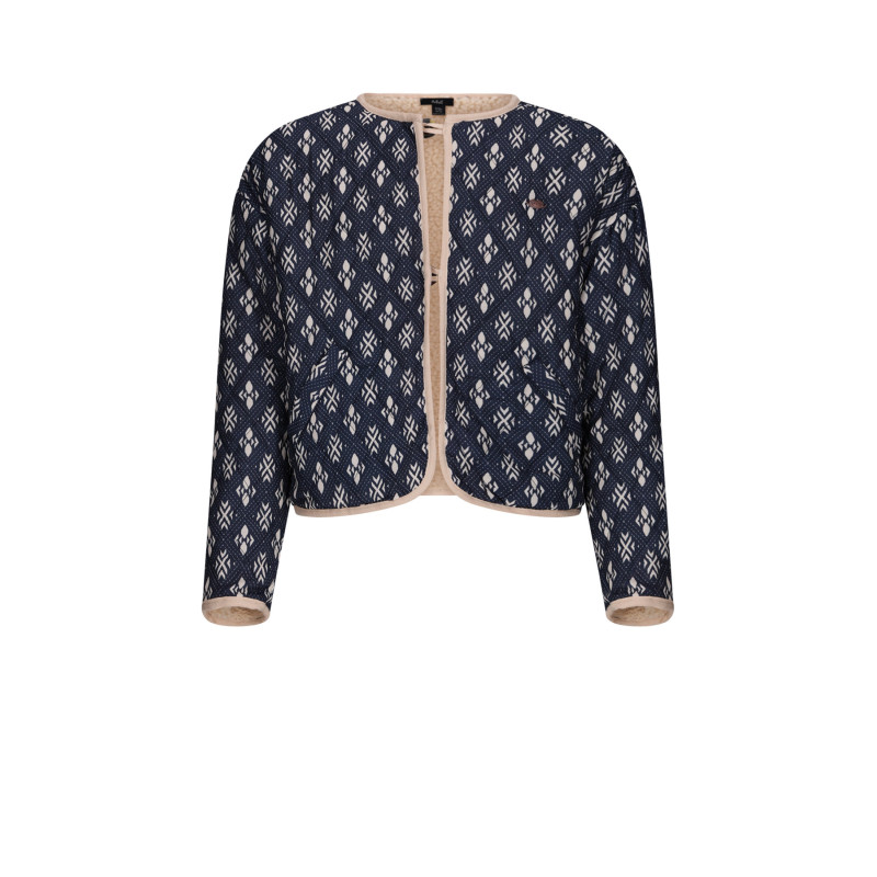 NoBell' Dimo Reversible Aztec AOP Jacket Navy Blazer