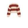 NoBell' Kate Colorblock Knitted Sweater Ruby Red