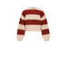 NoBell' Kate Colorblock Knitted Sweater Ruby Red
