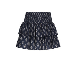NoBell' Nika Smocked layered skirt Navy Blazer