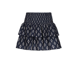 NoBell' Nika Smocked layered skirt Navy Blazer