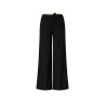 NoBell' Sub Wide Leg Pinstripe Pants Jet Black