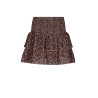NoBell' Nika Smocked layered skirt Animal Brown