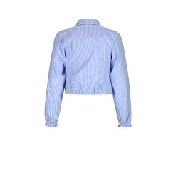 NoBell' Tikky Striped cropped blouse Bright Sky