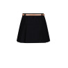 NoBell' Nimmy Pinstripe Skirt with belt Jet Black