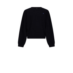 NoBell' Kaila Furry Sweat with contrast cuffs Navy Blazer