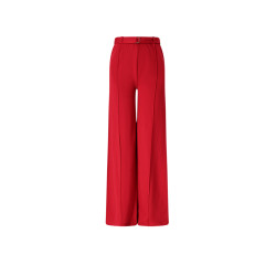 NoBell' Salet Wide Leg Interlock Pants with belt Ruby Red