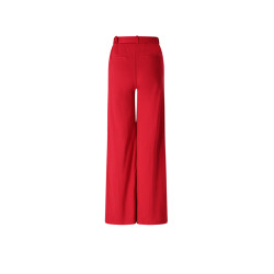 NoBell' Salet Wide Leg Interlock Pants with belt Ruby Red