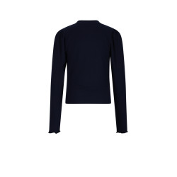 NoBell' Krop Rib Jersey Essential Crop Top Navy Blazer