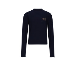 NoBell' Krop Rib Jersey Essential Crop Top Navy Blazer