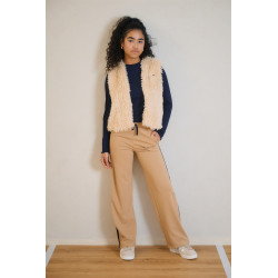NoBell' Krop Rib Jersey Essential Crop Top Navy Blazer