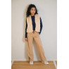 NoBell' Krop Rib Jersey Essential Crop Top Navy Blazer