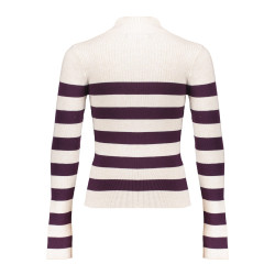 Frankie&Liberty Tianna Turtle Neck Stripe Grape Stripe