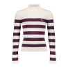 Frankie&Liberty Tianna Turtle Neck Stripe Grape Stripe