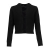 Frankie&Liberty Tirza Bowtie Cardigan Off Black