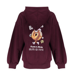 Frankie&Liberty Taissa Hoodie Bagel Grape Red