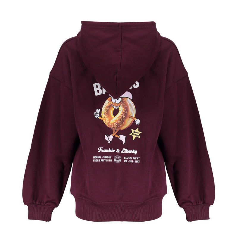 Frankie&Liberty Taissa Hoodie Bagel Grape Red