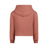 Koko Noko Sweater dropped shoulder with hood  Dark old pink