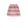 NoNo Nulan Plissee Zigzag AOP Skirt Sand Blush