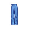 NoNo Simona PU Fake Leather Wide leg Pants Nautical Blue