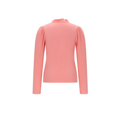 NoNo Koss Ecovero Rib Jersey Essential Tshirt Lovely Lychee Pink