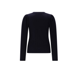 NoNo Kiva Fancy Knit Jersey Navy Blazer