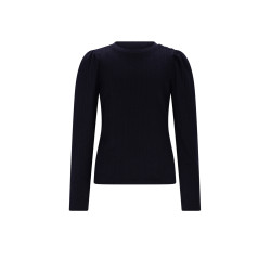 NoNo Kiva Fancy Knit Jersey Navy Blazer