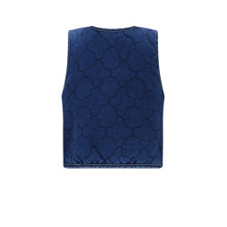 NoNo Kaby Denim Stepped Gilet Nautical Blue