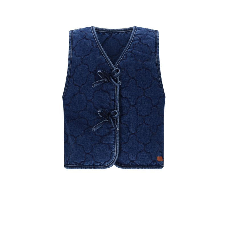 NoNo Kaby Denim Stepped Gilet Nautical Blue