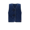 NoNo Kaby Denim Stepped Gilet Nautical Blue