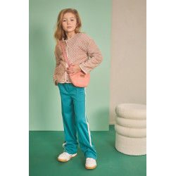 NoNo Dimo AOP Rib Velvet Jacket Pacific Green