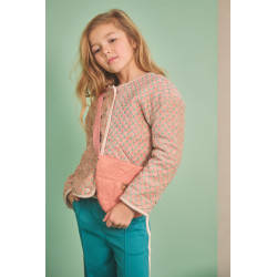 NoNo Dimo AOP Rib Velvet Jacket Pacific Green