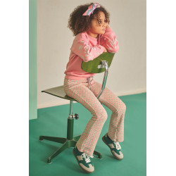 NoNo Konono Furry Sweat with Sleeveprint Lovely Lychee Pink