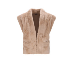 NoNo Kila Gilet Solid Fur Sand Blush